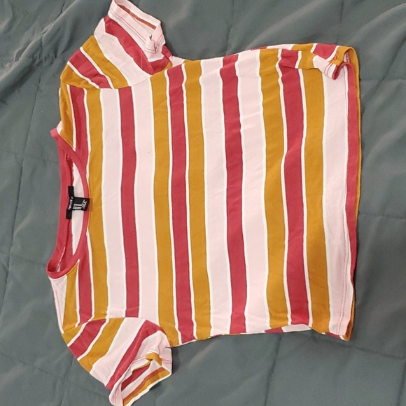 💥50% sale💥F21 striped tee M #b593 - Picture 1 of 2